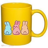 Kawaii Cute Easter Bunny Rabbits 11oz C Handle Ceramic Mug thumb 0
