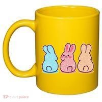 Kawaii Cute Easter Bunny Rabbits 11oz C Handle Ceramic Mug thumb 2