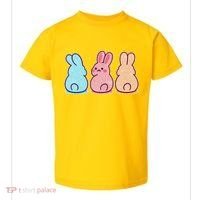Kawaii Cute Easter Bunny Rabbits Toddler T-Shirt thumb 0