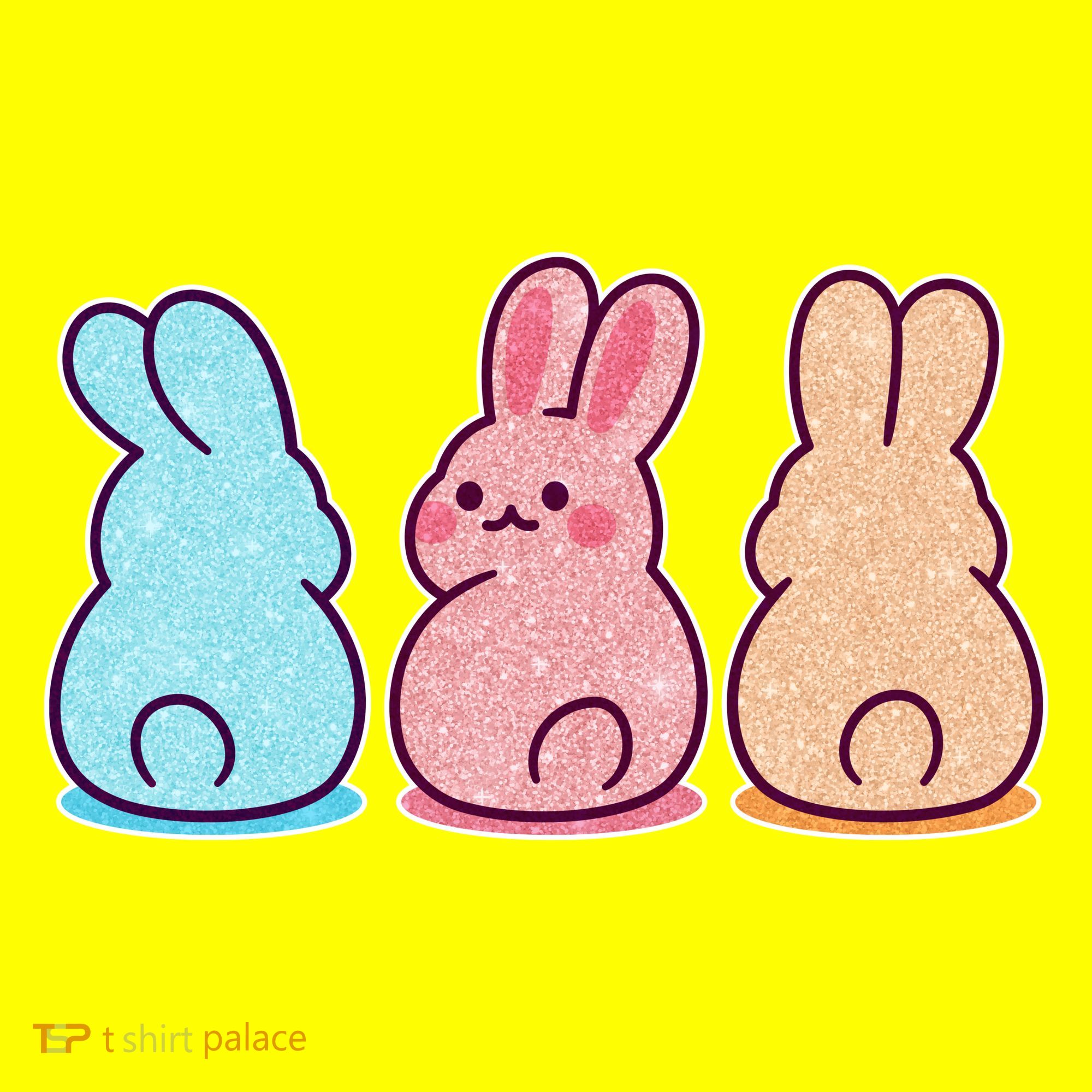 Kawaii Cute Easter Bunny Rabbits Toddler T-Shirt