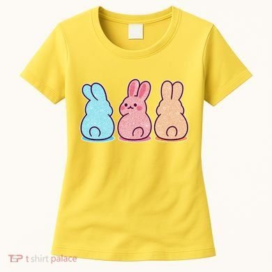 Kawaii Cute Easter Bunny Rabbits Women's T-Shirt
