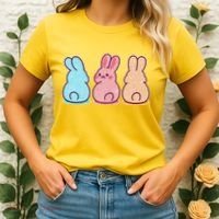 Kawaii Cute Easter Bunny Rabbits Women's T-Shirt thumb 2