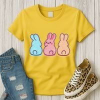 Kawaii Cute Easter Bunny Rabbits Women's T-Shirt thumb 3