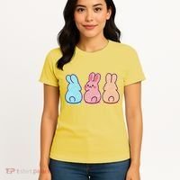 Kawaii Cute Easter Bunny Rabbits Women's T-Shirt thumb 4
