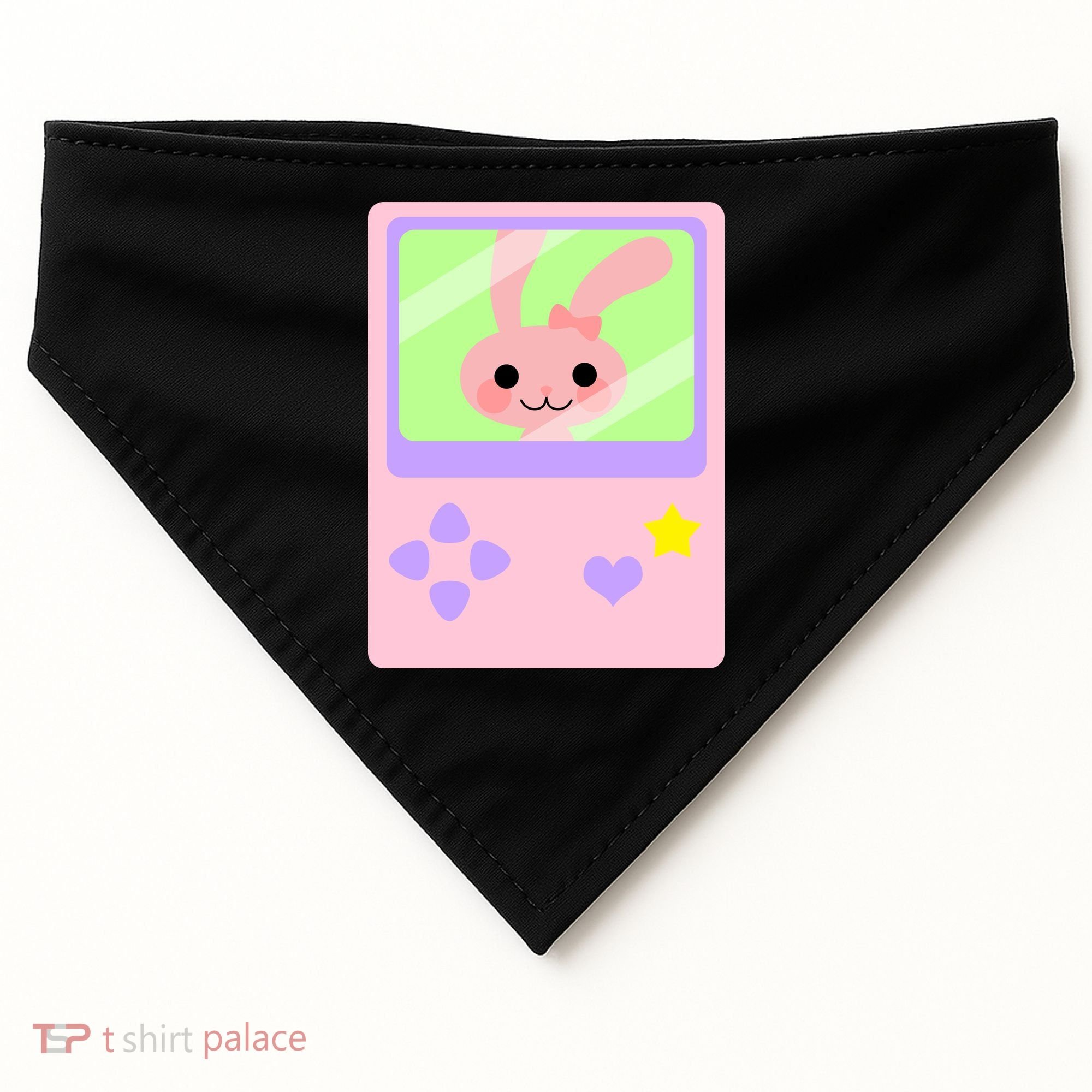 Kawaii Gamer Bunny Rabbit USA-Made Doggie Bandana