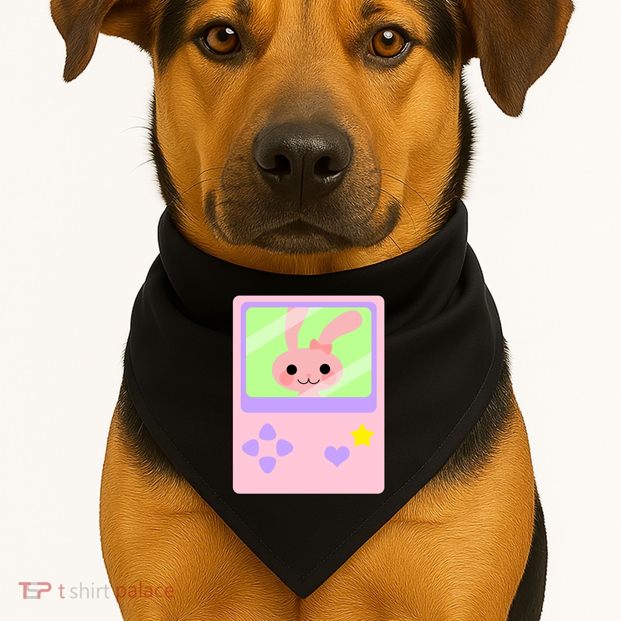 Kawaii Gamer Bunny Rabbit USA-Made Doggie Bandana