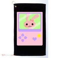 Kawaii Gamer Bunny Rabbit Golf Towel thumb 0