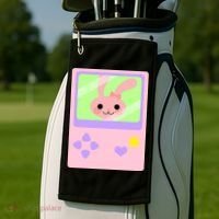 Kawaii Gamer Bunny Rabbit Golf Towel thumb 2