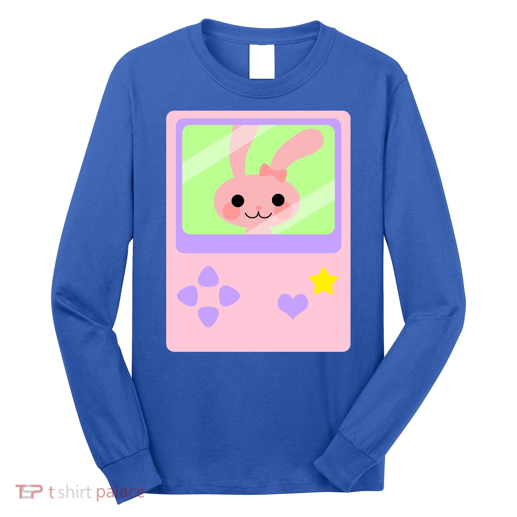 Kawaii Gamer Bunny Rabbit Long Sleeve Shirt