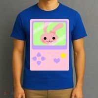 Kawaii Gamer Bunny Rabbit T-Shirt thumb 3