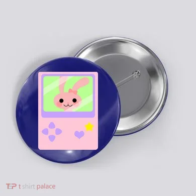 Kawaii Gamer Bunny Rabbit Button