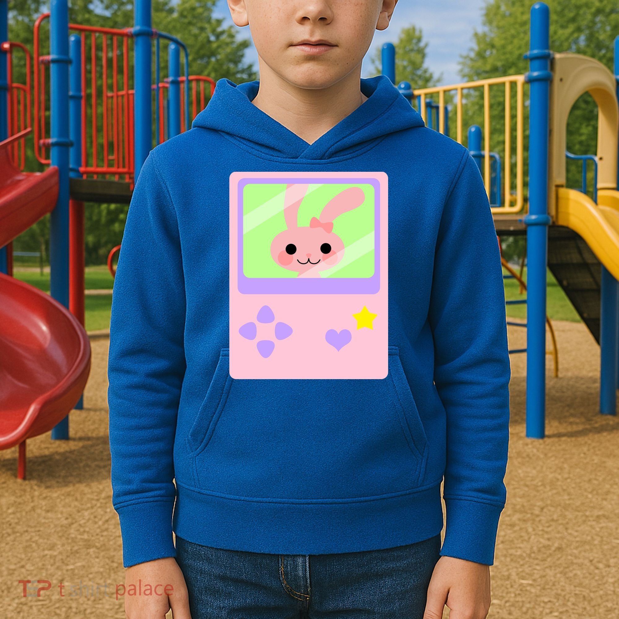 Kawaii Gamer Bunny Rabbit Kids Hoodie