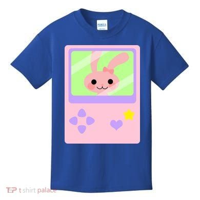 Kawaii Gamer Bunny Rabbit Kids T-Shirt