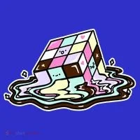 Kawaii Melting Melting Rubix Women's T-Shirt thumb 6