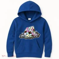 Kawaii Melting Melting Rubix Kids Hoodie thumb 0