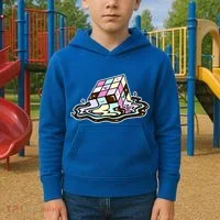 Kawaii Melting Melting Rubix Kids Hoodie thumb 2