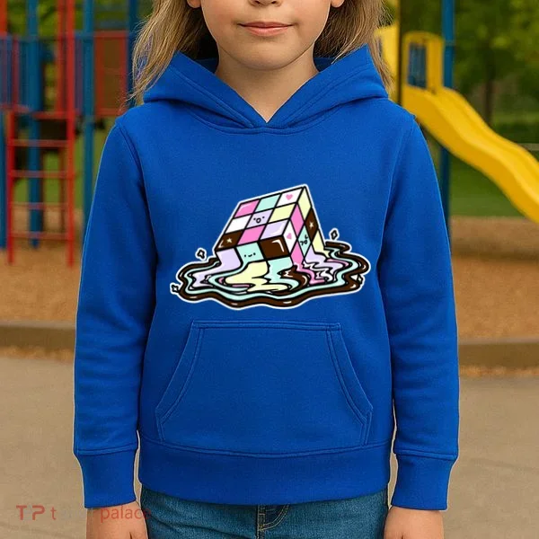 Kawaii Melting Melting Rubix Kids Hoodie