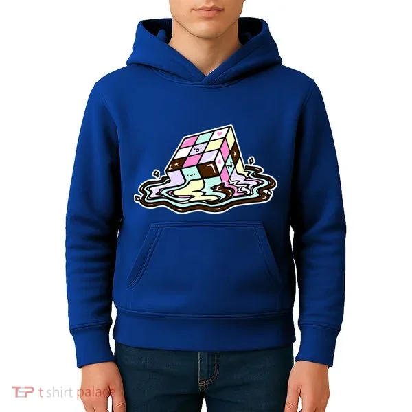 Kawaii Melting Melting Rubix Kids Hoodie