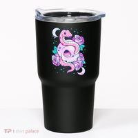 Kawaii Pastel Goth Cute Creepy Skull Serpent Snake Roses Tumbler thumb 0