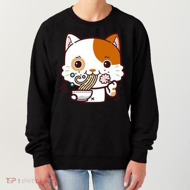 Kawaii Ramen Cat Women's Sweatshirt