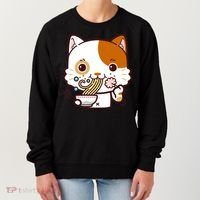 Kawaii Ramen Cat Women's Sweatshirt thumb 0