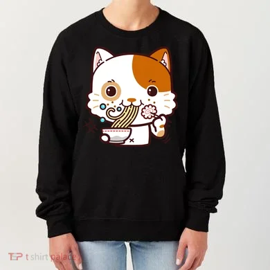 Kawaii Ramen Cat Women's Sweatshirt
