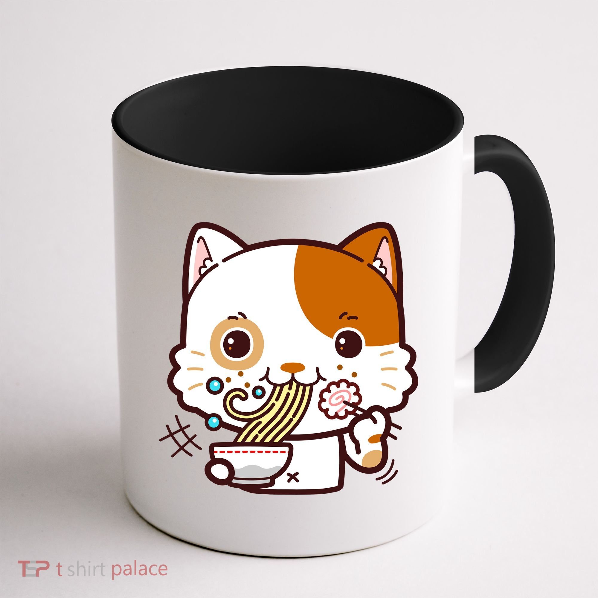 Kawaii Ramen Cat Coffee Mug