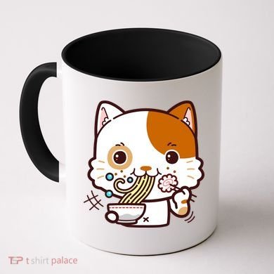 Kawaii Ramen Cat Coffee Mug