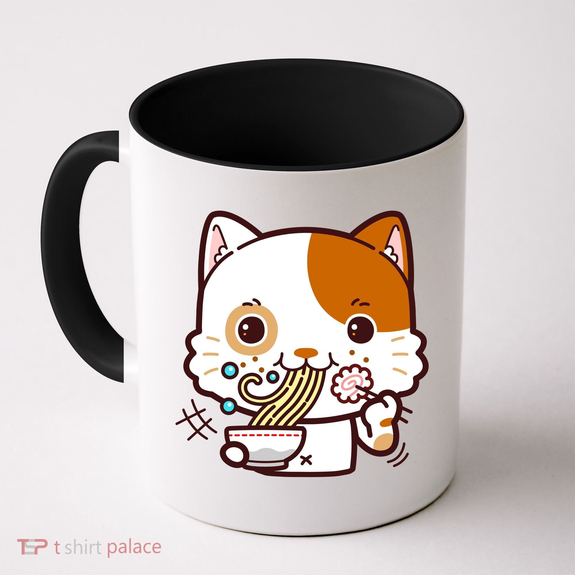 Kawaii Ramen Cat Coffee Mug