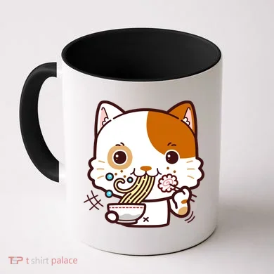 Kawaii Ramen Cat Coffee Mug