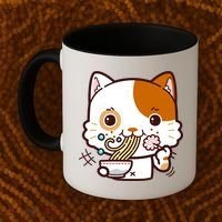 Kawaii Ramen Cat Coffee Mug thumb 2