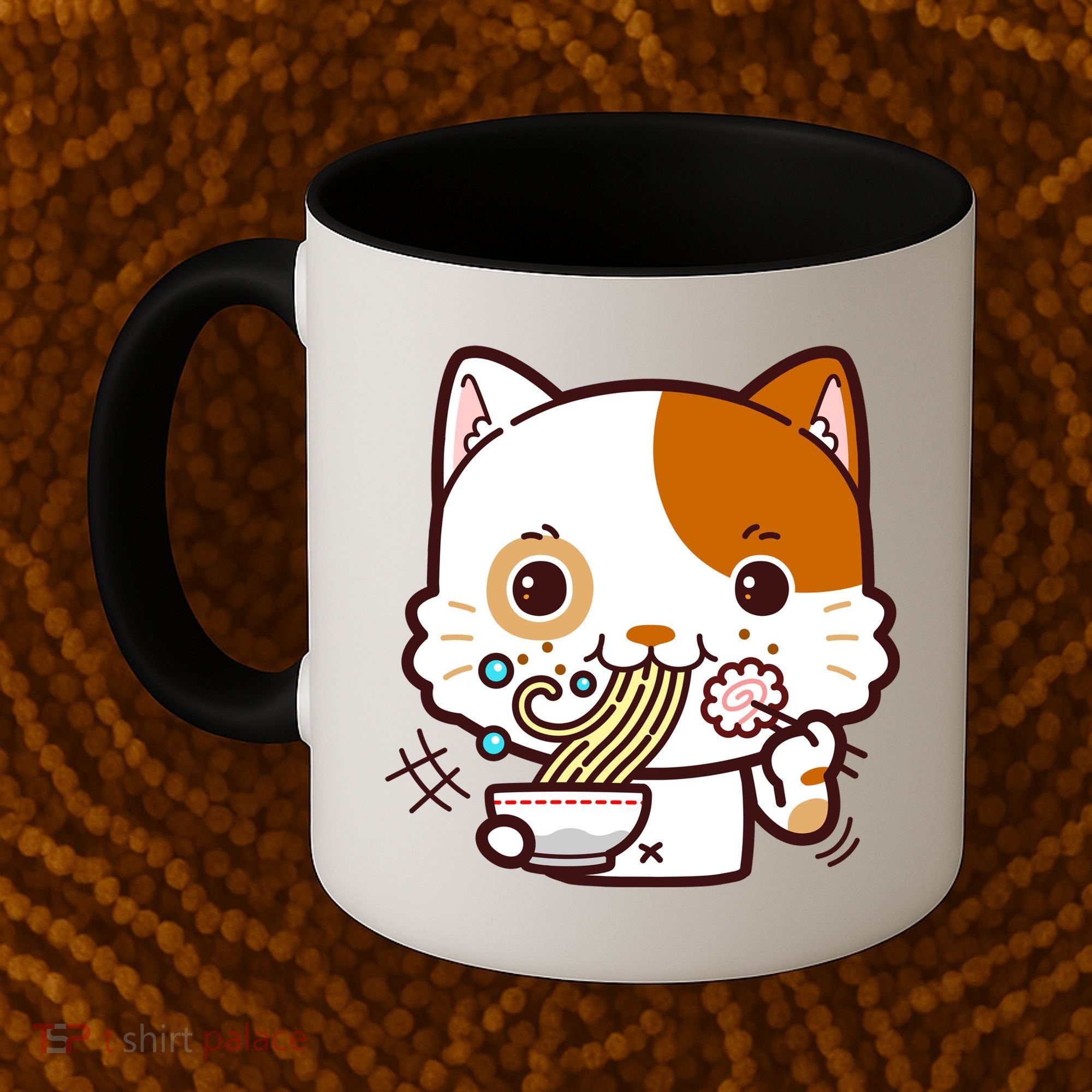 Kawaii Ramen Cat Coffee Mug
