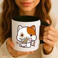 Kawaii Ramen Cat Coffee Mug thumb 3