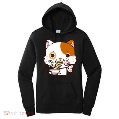 Kawaii Ramen Cat Women's Hoodie