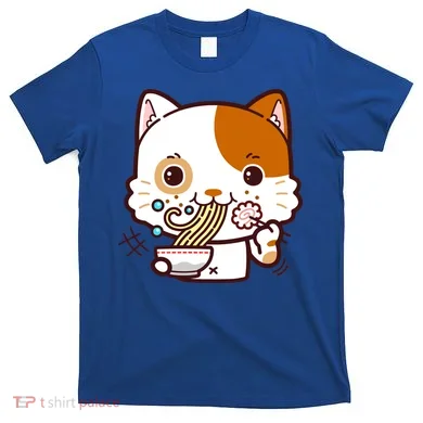 Kawaii Ramen Cat T-Shirt