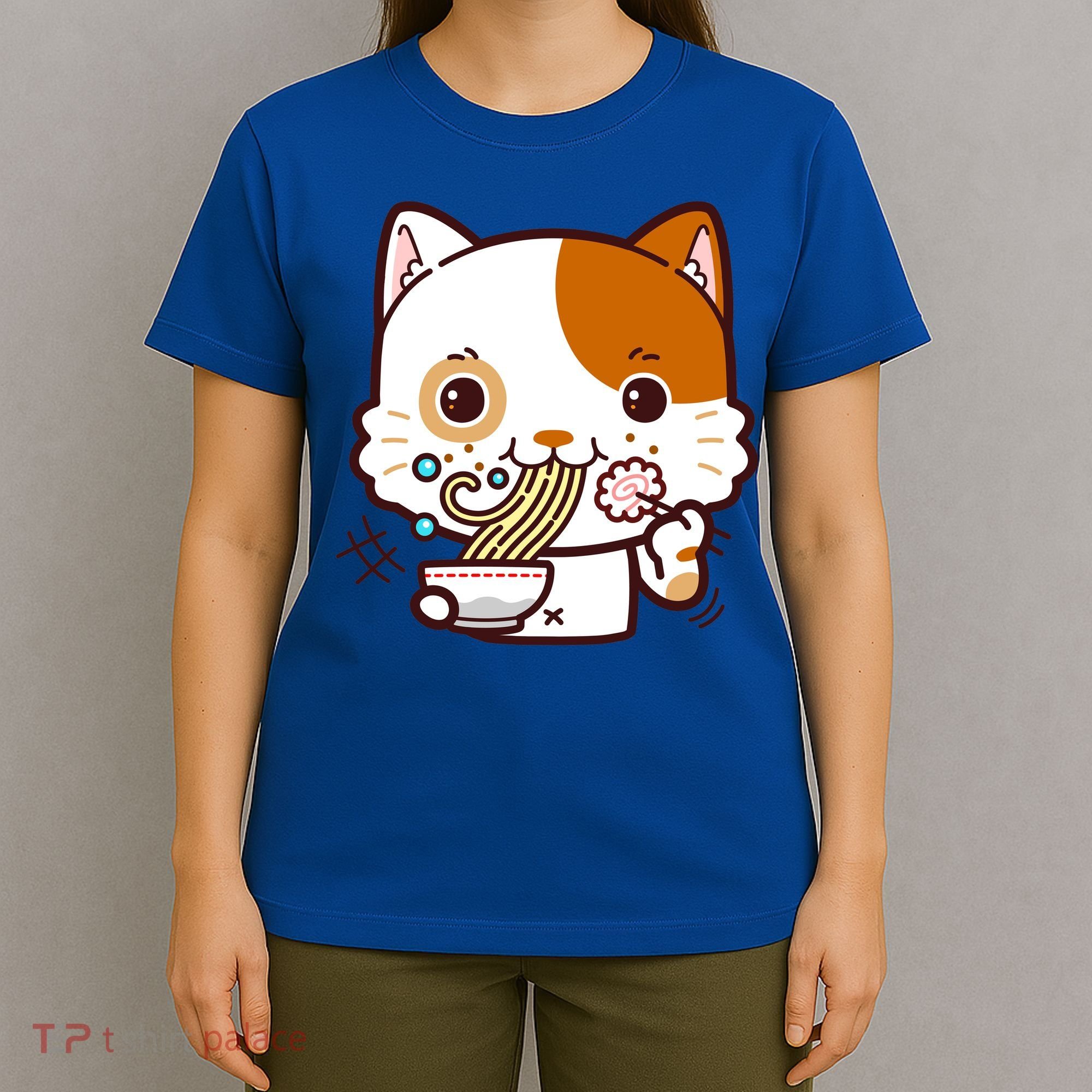 Kawaii Ramen Cat T-Shirt