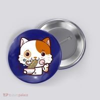 Kawaii Ramen Cat Button thumb 0