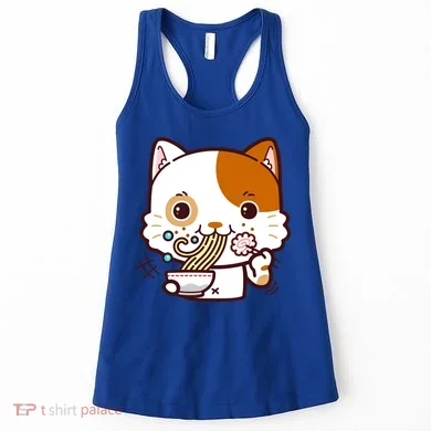 Kawaii Ramen Cat Women's Tank Top