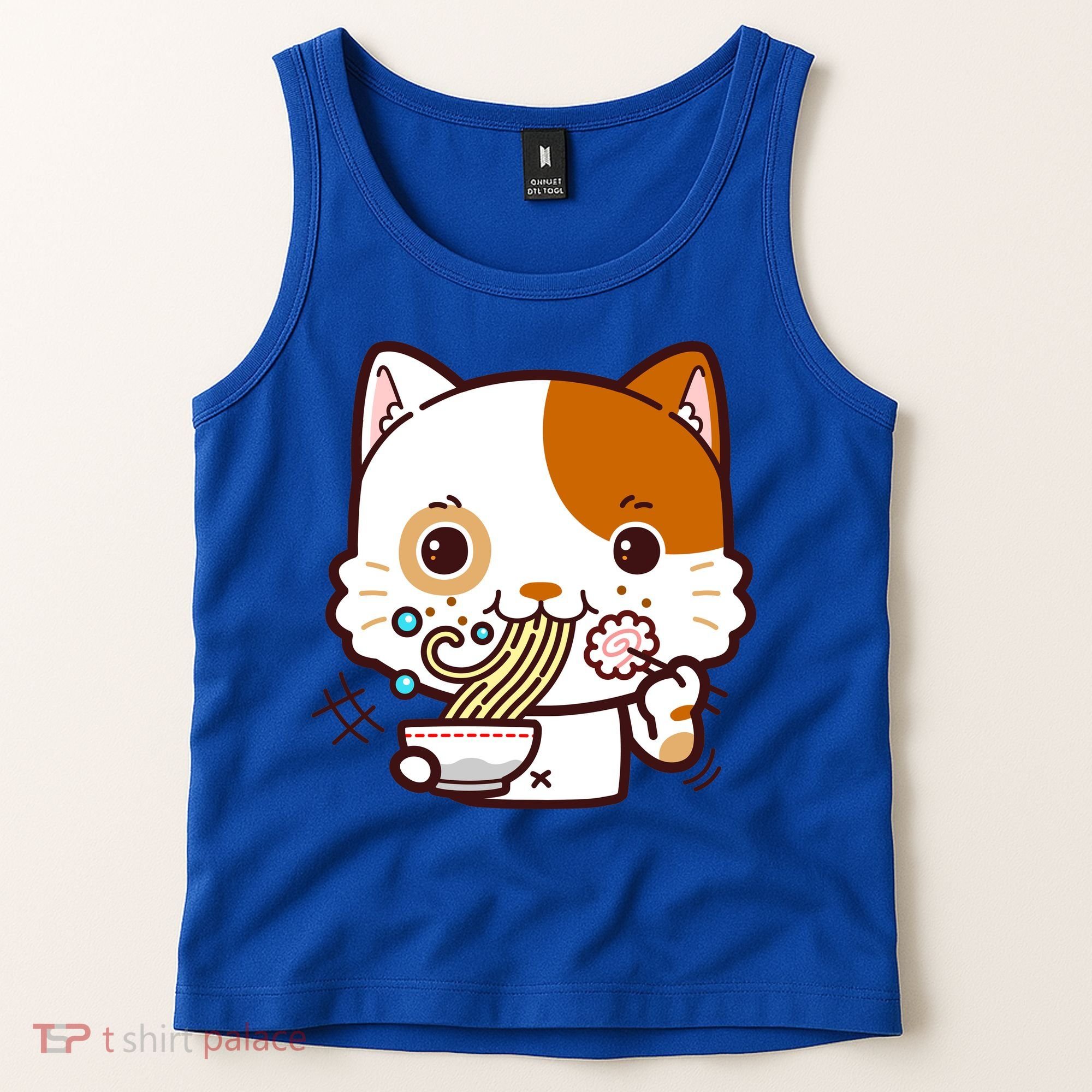 Kawaii Ramen Cat Tank Top