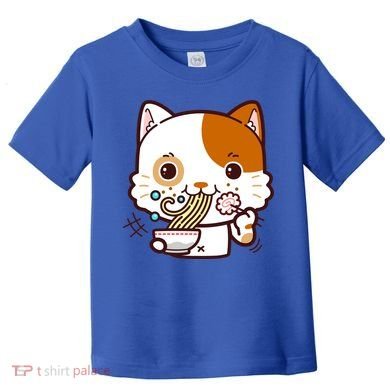 Kawaii Ramen Cat Toddler T-Shirt