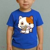 Kawaii Ramen Cat Toddler T-Shirt thumb 2