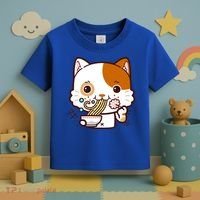 Kawaii Ramen Cat Toddler T-Shirt thumb 3