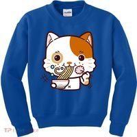 Kawaii Ramen Cat Kids Sweatshirt thumb 0