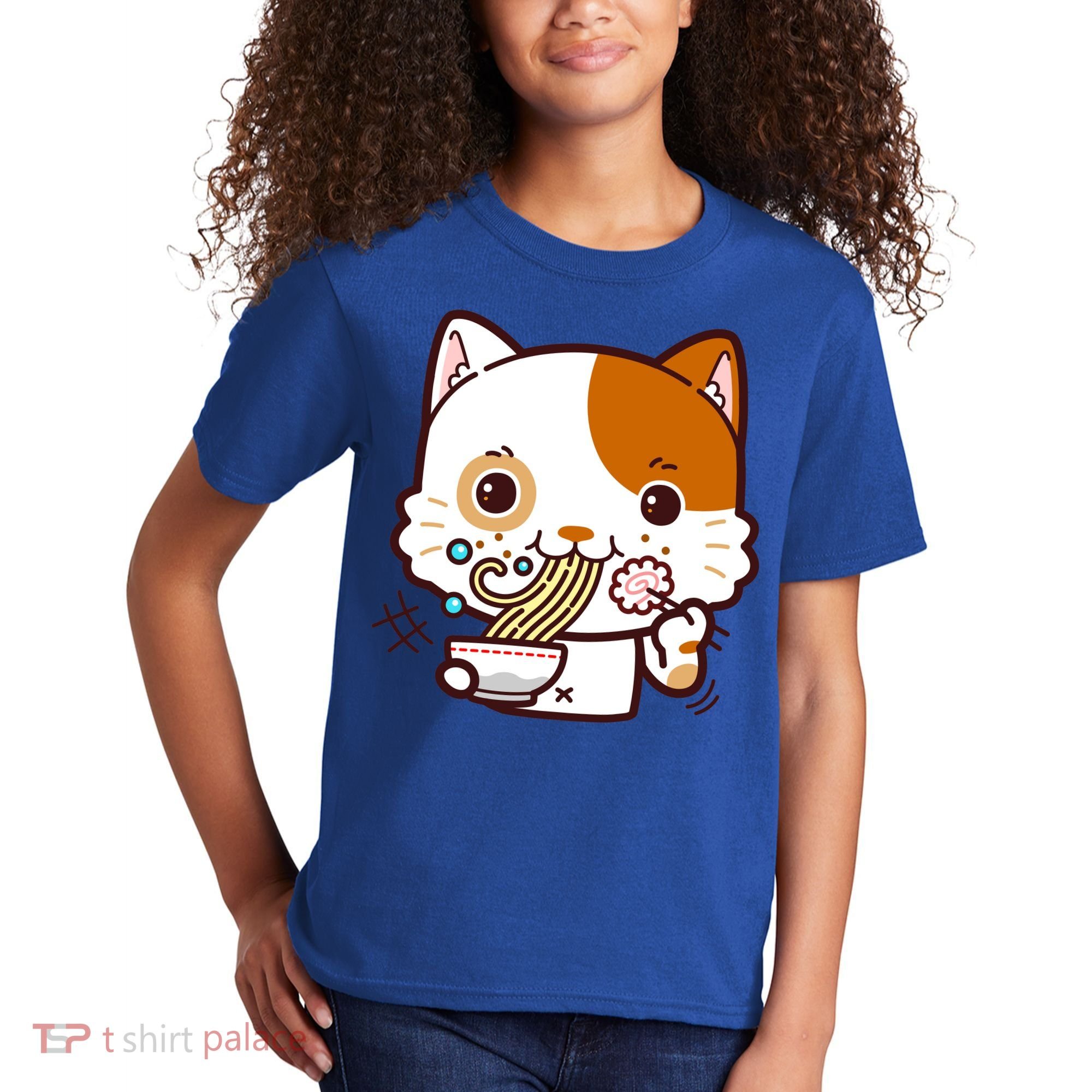 Kawaii Ramen Cat Kids T-Shirt