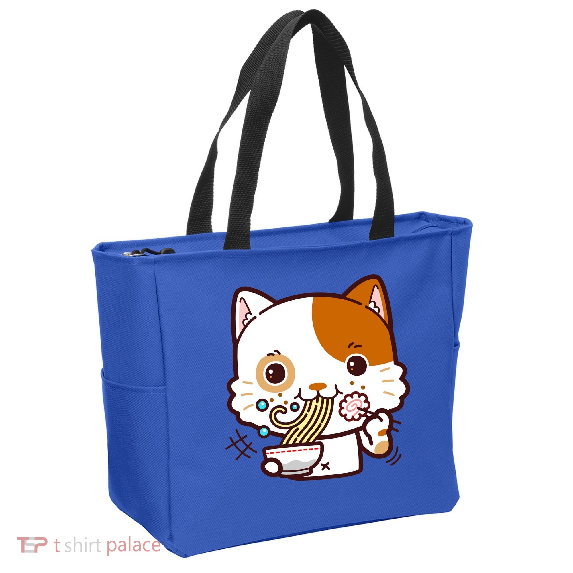 Kawaii Ramen Cat Tote Bag