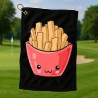 Kawii French Fry Golf Towel thumb 1