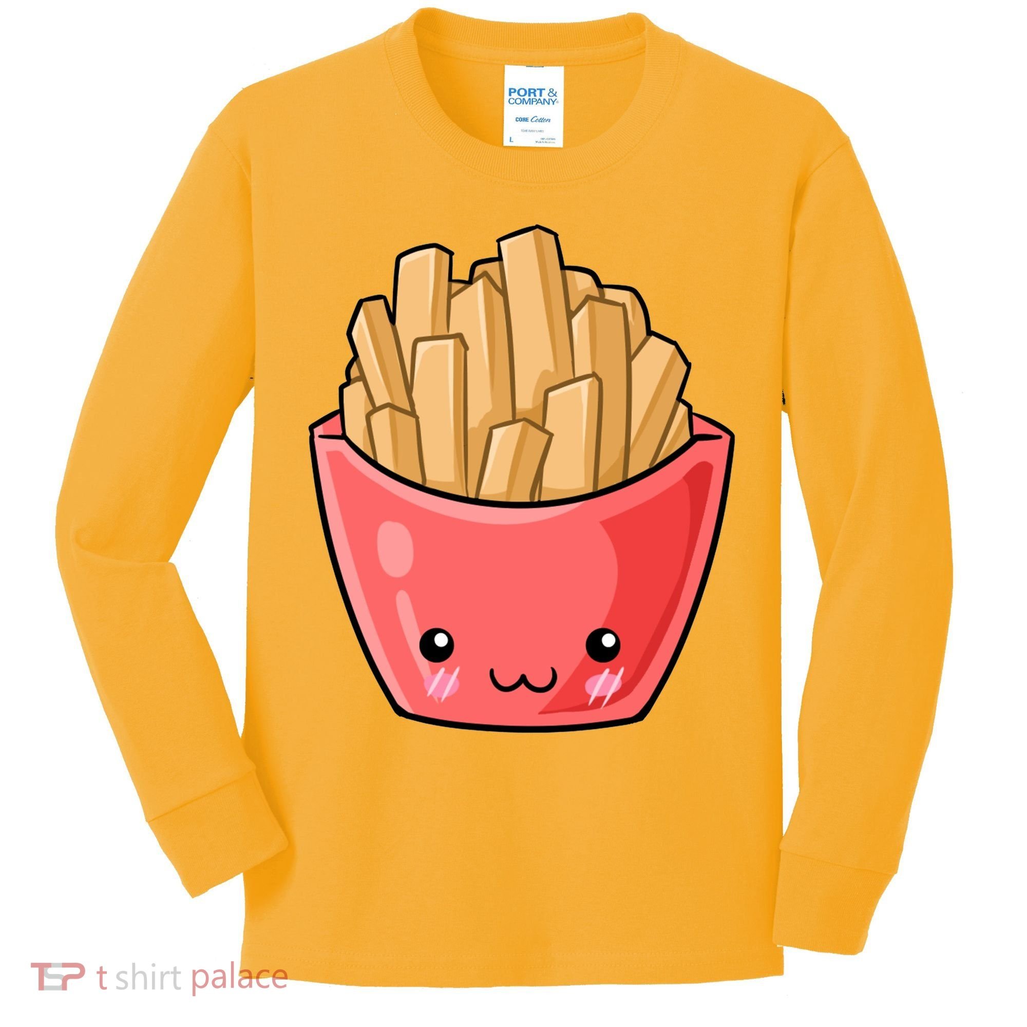 Kawii French Fry Kids Long Sleeve Shirt