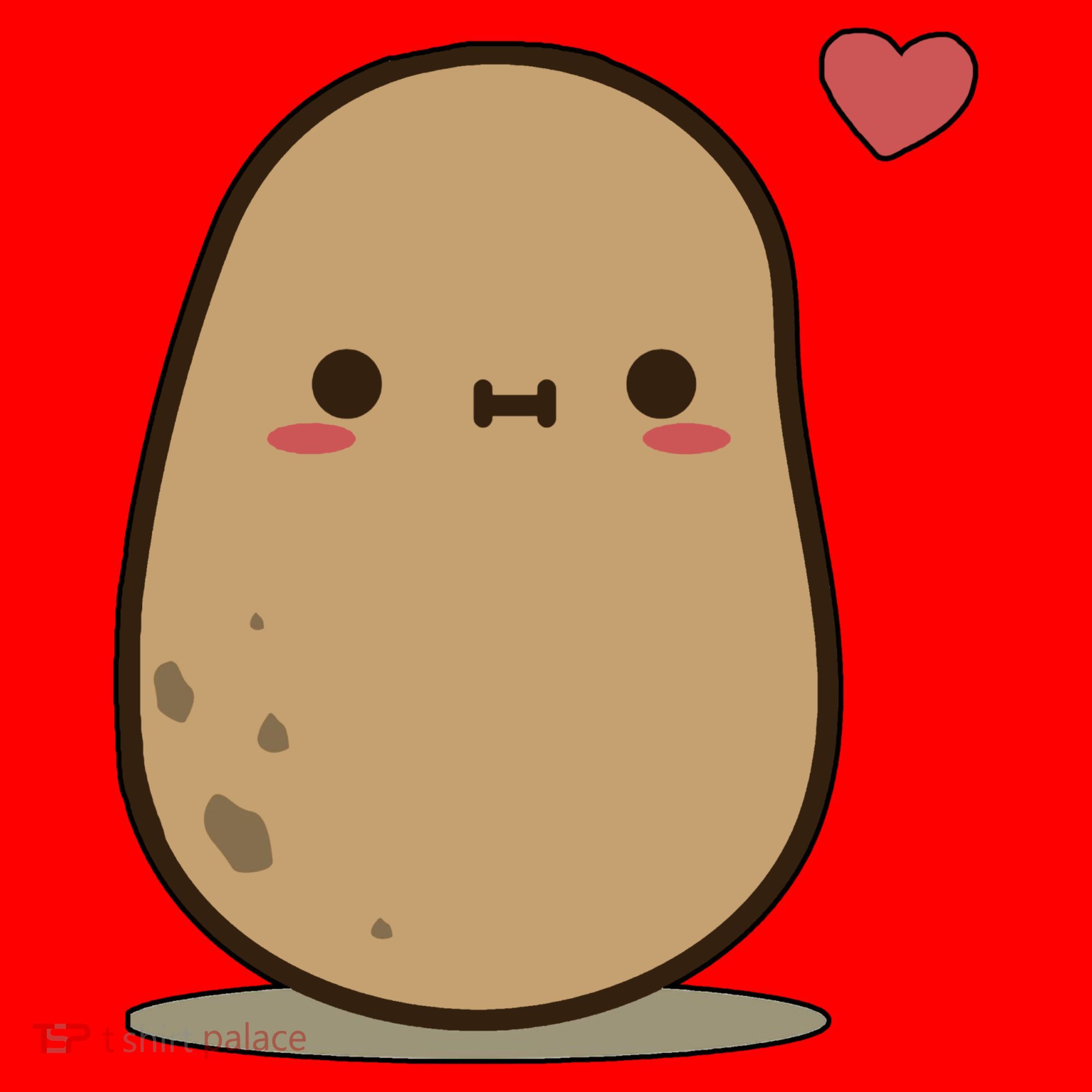 Kawii Potato Santa Hat