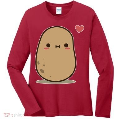 Kawii Potato Women's Long Sleeve Shirt