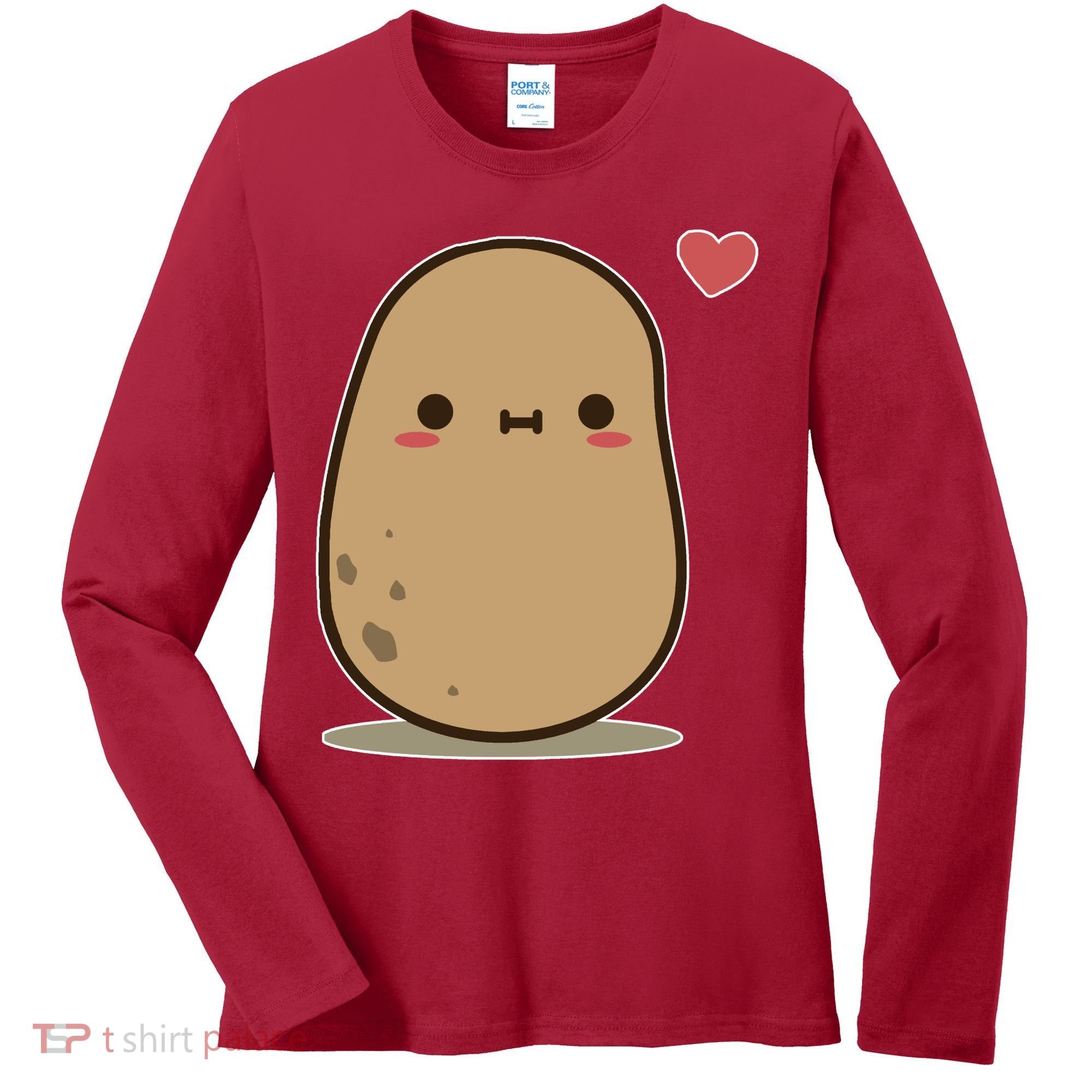 Kawii Potato Women's Long Sleeve Shirt